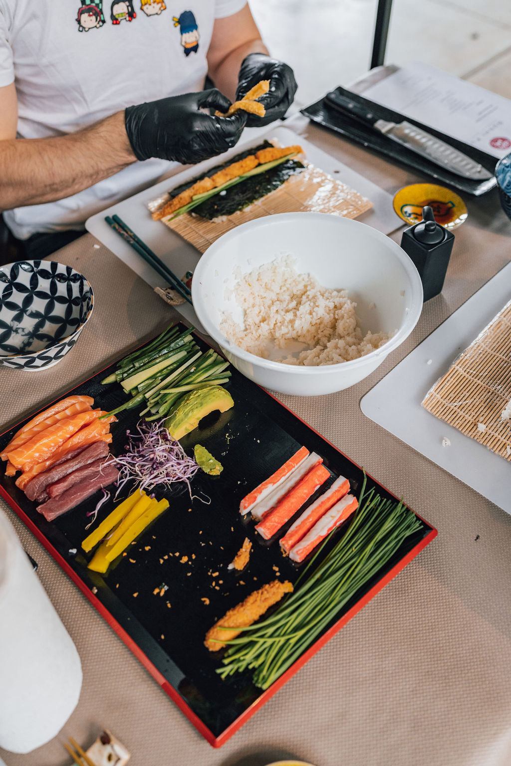Sushi making
