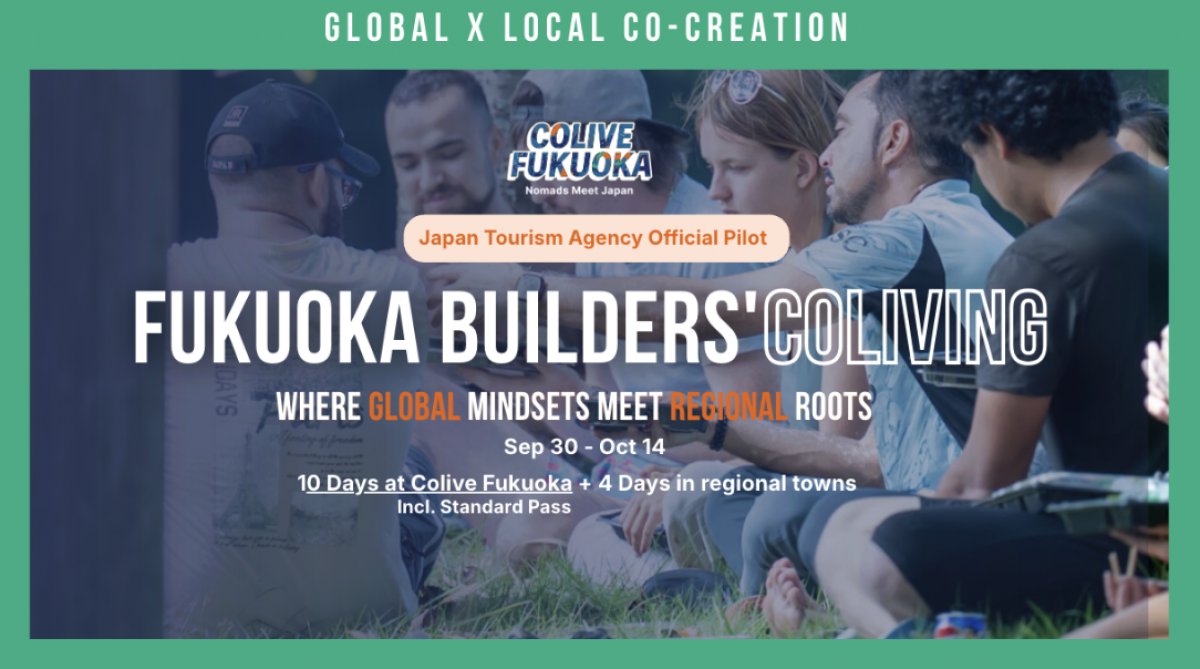 Fukuoka Builders Coliving | 10 Days at Colive Fukuoka +  4 Days in regional towns